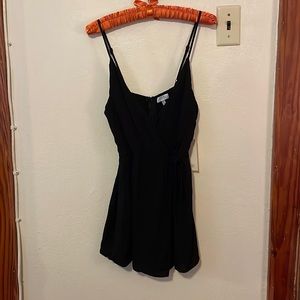 Tobi Black Skort Romper NWT